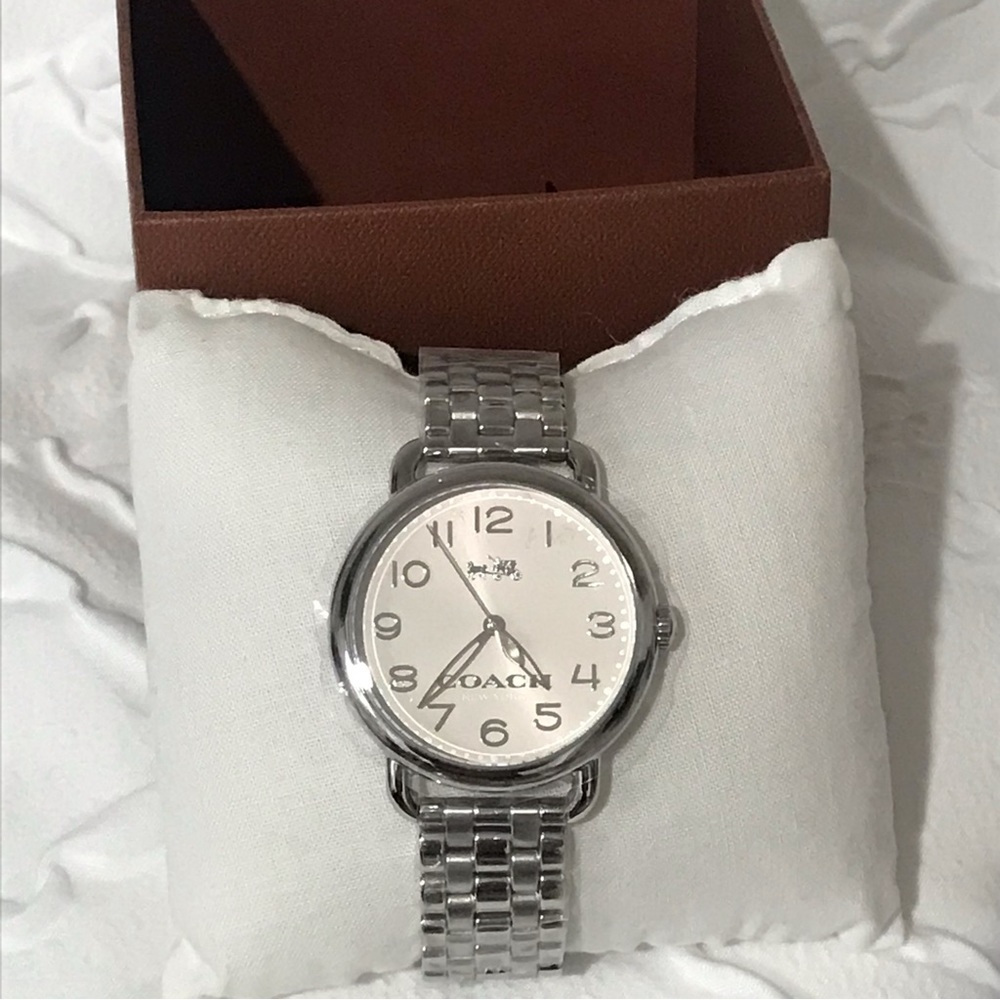 Coach Women's Watch 14502260 Quartz Delancey White Dial 36mm Stainless Steel